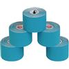 ALPIDEX 5 Rotoli Nastro Kinesiologico 5 m x 5,0 cm Tanti Colori E-Book Esempi Applicazione Tape Kinesiologico Muscolare Cerotto, Colore:luce blu