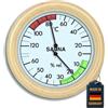 TFA Dostmann Termoigrometro analogico per Sauna, 40.1006 con Struttura in Legno, Temperatura, umidità, Resistente al Calore