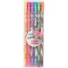Depesche 12279 Ylvi - Pastelli Colour Twinnies, 6 pastelli Plug-in con 2 Colori ciascuno e gomme da Cancellare