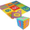 WELLDER Tappeto Bambini 10 Pezzi 30x30 Numeri Tappetini Puzzle Gioco Gomma Schiuma Eva Certificato CE