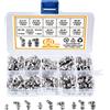 GUNGY Set di Ingrassatori Testina Ingrassatore M6 M8 M10 Métrico Grasso Raccordo Assortimento 45° 90° 180° con Scatola Portaoggetti 60 Pezzi