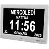 WordClock Jupiter Rust Look - Orologio con parole in ferro