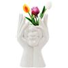 Nizirioo Artistico Testa Vaso Astratto: Nizirioo Moderno Elegante Forma Femminile Semicorpo Corpo Umano Vaso Fiore Boho Decorazione Da Tavolo Ufficio Cucina Casa