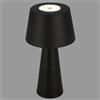 Briloner - Lampada da tavolo a batteria LED, dimmerabile, touch, luce mobile, lampada da tavolo LED per esterni, lampada da tavolo LED a batteria, nero