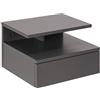 AC Design Furniture Fia Comodino, Alt: 22,5 x Larg: 32 x Lung: 35 cm, Grigio Chiaro, Legno ingegnerizzato, 1 pz