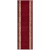 HANSE Home Tappeto passatoia Plant, 80 x 250 cm, morbido tappeto a pelo corto, stile retrò, vintage, per corridoio, camera da letto, cameretta dei bambini, bagno, soggiorno, cucina, colore rosso