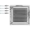 DEMLOU - Griglia di Ventilazione 18 x 18 cm, Inox AISI 316 Amagnetico.