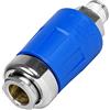GAV Giunto di Sicurezza Universale AIRBLOCK Attacco Rapido Innesto Maschio 1/4 per Aria Compressa e Raccordo Tubo Compressore