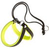 Ferplast Pettorina ergonomica per cani AGILA FLUO 2, Ottima vestibilità, Pratica Chiusura con laccetto, Soffice imbottitura, A=B 32÷50 cm 15 mm Verde acido