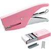 Powersell Levapunti, Perforatore e Pinzatrice con Colore a Scelta (ROSA, PINZATRICE)