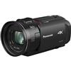Panasonic HC-VX1EG-K Videocamera Compatta Ultra HD 4K, Grandangolo 25 mm, Zoom ottico 24x, 4K Cropping, Wi-Fi, Nero
