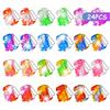 Ainiv 24PC Mini Pop Push It Fidget Toy Portachiavi,Colorato Silicone Spremere Pop Bubble Giocattoli Sensoriali Bulk,Poppet Bubble Giocattoli Antistress per Autismo Sollievo dallo Stress,Bambini Adulti