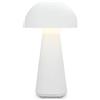 BRILONER - Lampada da Tavolo LED Senza Fili Touch, Dimmerabile, Bianco Caldo, da Comodino e Lettura, a Batteria, da Esterno, 28x16 cm, Bianco
