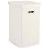 Bizzotto Cesto Porta Biancheria Tidy Rett - Salvaspazio con Coperchio - Beige