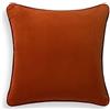 Bassetti Federa per cuscino per biancheria da tavola - Velour in 90% cotone, 10% poliestere, colore Mattone O1, dimensioni: 45 x 45 cm - 9324587