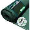 VOUNOT® Rete Ombreggiante 1.8×10m, Telo Frangivista Recinzione Giardino HDPE, Tessuto Ombra Privacy Antistrappo Antivento con Fascette, per Esterno, Serra, Balcone, Giardino, Verde