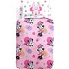 Caleffi Disney - Completo-copripiumino Minnie Allegra Ragazza Singolo