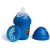 Herobility DC Superman Double Anti-Colic Baby Bottle | Award-Winning Hero Baby Bottles | Soft Breast-Like Teat, Easy Mixing Lid & Net | Safe & Environment-Friendly Materials | 140ml/5 fl oz