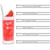 HÅLM Set regalo HALM cannucce di vetro Aperol Spritz | 6 pezzi dritti 23 cm lunghi per bicchieri Aperol spritz | 6 Frasi divertenti accessori cocktail | Cannucce di vetro riutilizzabili incise