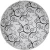 Eglo LED lampada da soffitto Margitta 1, fiamma, classica, soggiorno in | metallo bianco e vetro trasparente, nero, camera da letto, LED corridoio luce calda, Ø 31,5 cm