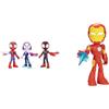 Hasbro Marvel Spidey e i Suoi Fantastici Amici - Action Figure di Eroi di Grandi Dimensioni & Hasbro Marvel Spidey e i Suoi Fantastici Amici, Mega Iron Man, Action Figure Giocattolo Super Hero