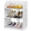 Ejoyous Scarpiera a 3 strati, Scarpiera da Bagno, Portaoggetti per scarpe Supporto per scarpe Scarpiera intagliata a casa per armadio ingresso corridoio 40 x 23 x 51 cm