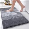 Enyhom Tappeti Bagno Antiscivolo 50 x 80 cm, Extra Morbido Tappeto da Bagno Lungo in Microfibra Assorbente Lavabile in Lavatrice, Moderni Tappetino Bagno di Lusso Tappeto per Bagno, Ingresso Doccia