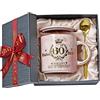ALBISS Regalo per il 60° compleanno per le donne, favoloso 1962 invecchiato alla perfezione - Tazza da caffè rosa da 396.9 g stampata con oro, lei, tazza in marmo in ceramica con scatola