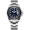 ADDIESDIVE Orologio Quarzo Acciaio Diver Uomini 41mm Quadrante Nero Impermeabile 200 M Lunetta Argentata Nero