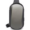 FANDARE Zaino Monospalla Uomo Borse piccole a tracolla con USB Business Borsa a Spalla Impermeabile Stile auto sportive per Scuola Outdoor Ciclismo Viaggio Hiking Grande Capacità Zaino Grigio