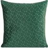 Eurofirany - Federe per Cuscino da Divano, Set da 2 Pezzi, 45 x 45 cm, Colore: Verde Scuro