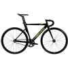 FabricBike AERO - Fixed Gear Bicicletta, Single Speed Fixie Completa mozzo, Telaio in Alluminio e Forcella in carbonio, Ruote 28, 5 Colori, 7.95 kg (Taglia M) (Glossy Black & Gold, L-58cm)