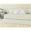 BANZAII TEXTILE INNOVATOR ONLINE Banzaii Lenzuolo sotto con Angoli in Microfibra trattamento Manopesca, No Stiro, Matrimoniale 160/170 x 190/200 x 30 cm, adatto sia a materassi alti che bassi, Panna Made in Italy