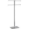 Gedy Rainbow Porta Asciugamani in Piedi, Metallo Resine termoplastiche, Grigio, 40,4x15,5x83x7