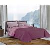 Clara Home Milano CLARA HOME Copriletto Singolo 1 Piazza Estivo Double Face Fucsia/Malva, Trapuntino in Velluto Soffice Manopesca, Colori Luminosi, Ideale Autunno Primavera, Made in Italy