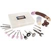 FERM Set di accessori 40 pezzi - per mini trapano smerigliatrice
