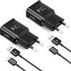 JupptElectronics 2 Pack Caricabatterie con Cavo USB Tipo C Compatibile con Samsung Galaxy A13 S8 S8+ S9 Plus S9+ S10 Plus S10e S21 A53 A54 A40 A14 A30 A32 A42 M53 M54 Z Flip3 5G, Ricambio Originale Caricatore Veloce