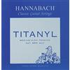 Hannabach Corde per chitarra classica, Serie 950 tensione medio/alto Titanyl - set di 3 corde cantini (E1/Mi1+B2/Si2+G3/Sol3)