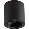 Gleonlux LED faretto da soffitto Nero, Faretto LED Interno 230V, orientabile, struttura in alluminio, rotondo, plafoniera moderna, con attacco GU10