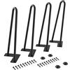 WINSOON Set di 4 Gambe per mobili 30 cm gambe tavolo per la protezione del pavimento per tavolini scrivanie moderne e comodini