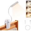 LED luce da lettura letto, lampada da libro con pinza, Luce per libri  flessibile a 360° alimentata a batterie AA, Luminosità regolabile, Lampada  Lettura per Lavoro Tavolo(Batterie AA non incluse)