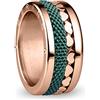 BERING Arctic Symphony Collection Moldova 7 - Anello da donna in acciaio inox, finitura lucida, color oro rosa