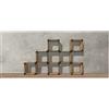 Altacorte Libreria fissa monofacciale Free con struttura in in legno da 250 cm e h. 150 cm