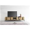 Altacorte Porta TV Elly con basamento a scelta da L.197,5 cm e H.38,2 cm - 4 ante