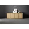 Altacorte Madia in appoggio Nook con basamento in legno da L.225,5 cm e H.80 cm - 4 ante