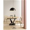Altacorte Tavolo allungabile West con struttura in ferro e piano a scelta da 147(207)x147 cm - 1 allunga