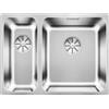 Blanco PRONTA CONSEGNA - Blanco Lavello una vasca DX con vaschetta SOLIS 340/180-U 1526128 in acciaio inox da 58.5x44 cm - Sottotop