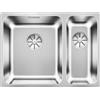 Blanco PRONTA CONSEGNA - Blanco Lavello una vasca SX con vaschetta SOLIS 340/180-U 1526129 in acciaio inox da 58.5x44 cm - Sottotop