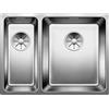 Blanco PRONTA CONSEGNA - Blanco Lavello una vasca DX con vaschetta ANDANO 340/180-U 1518317 in acciaio inox da 58.5x44 cm - Sottotop