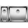 Blanco PRONTA CONSEGNA - Blanco Lavello una vasca DX con vaschetta ANDANO 500/180-U 1520826 in acciaio inox da 74.5x44 cm - Sottotop